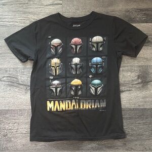 Boys Star Wars Mandalorian T Shirt Size Large